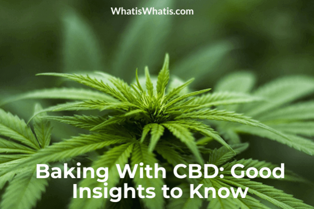 Baking With CBD: Good Insights to Know