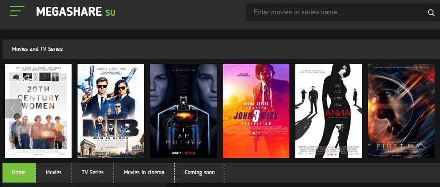 Megashare Online Streaming Site for watch movies