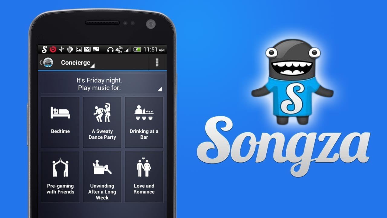 Songza- music apps for songs