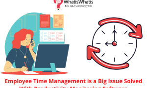 Employee Time Management is a Big Issue Solved With Productivity Monitoring Software