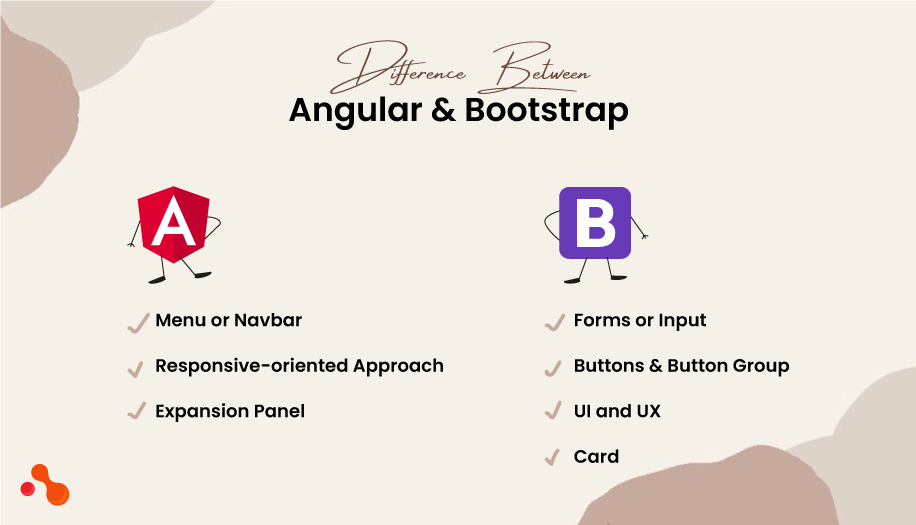 difference between angular & bootstrap